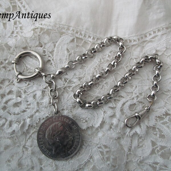 Old chain pocket watch