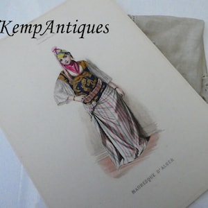 Antique etching for framing