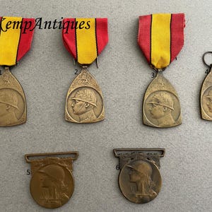 Old Belgium medal with ribbon WW1