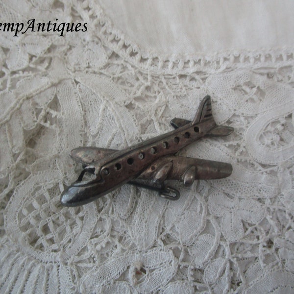 Vintage aeroplane brooch