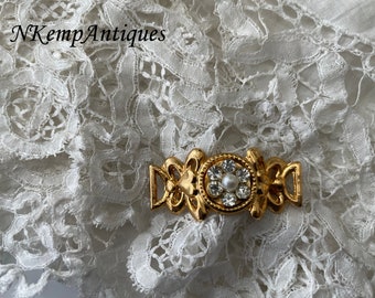 Vintage broche met diamanten