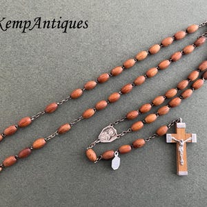 Old wooden rosary French religious