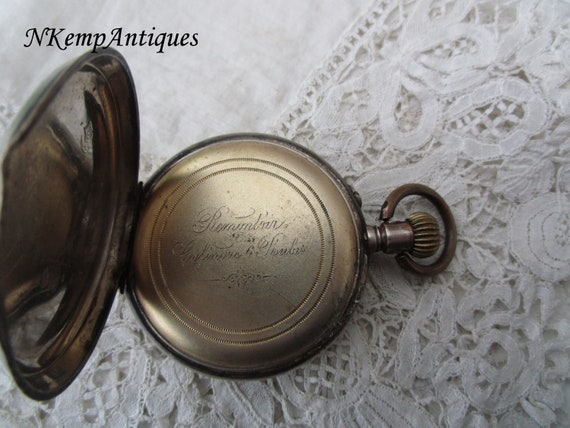 Antique pocket watch 1900  real silver restoratio… - image 3
