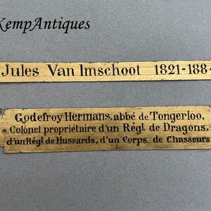 Antique metal plaque 1800