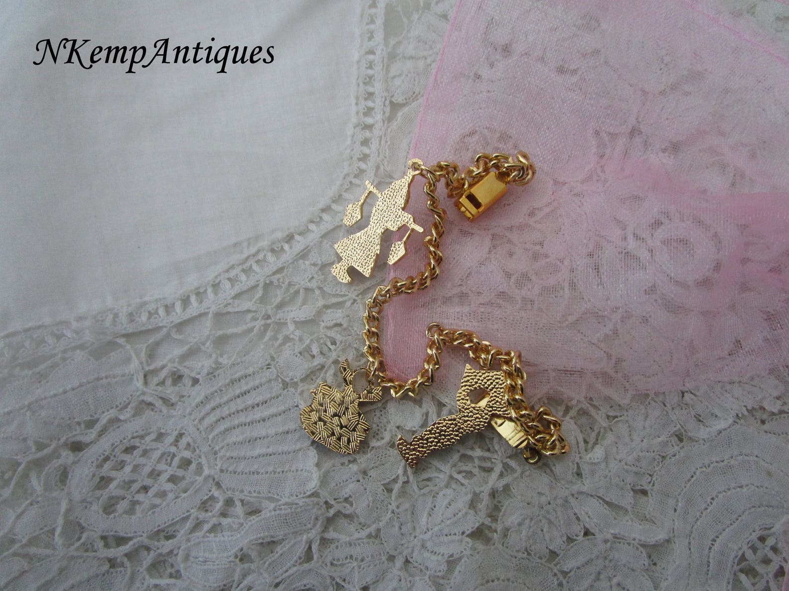 Novelty Charm Bracelet 1950's Etsy
