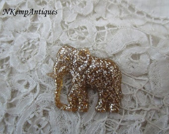 paillettes de broche d'éléphant de cru