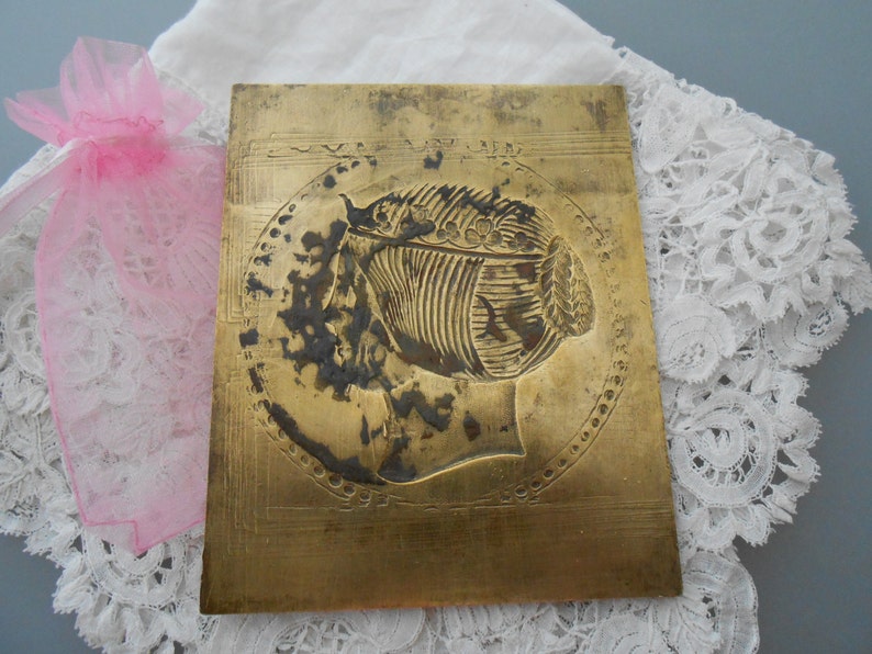 Vintage Metal Plaque Etsy