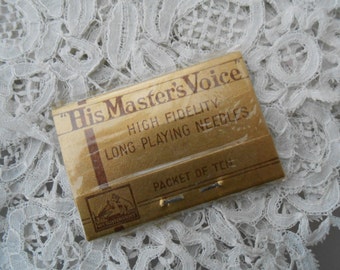 His masters voice needles for the collector made in england