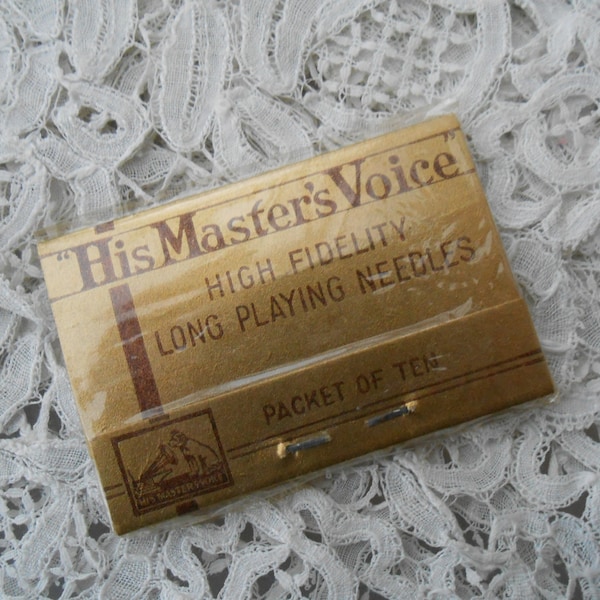 His masters voice needles for the collector made in england