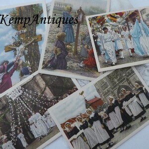 Alte religiöse Karte x 5