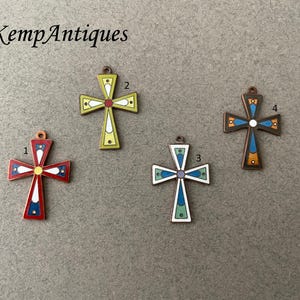 Old french enamel cross