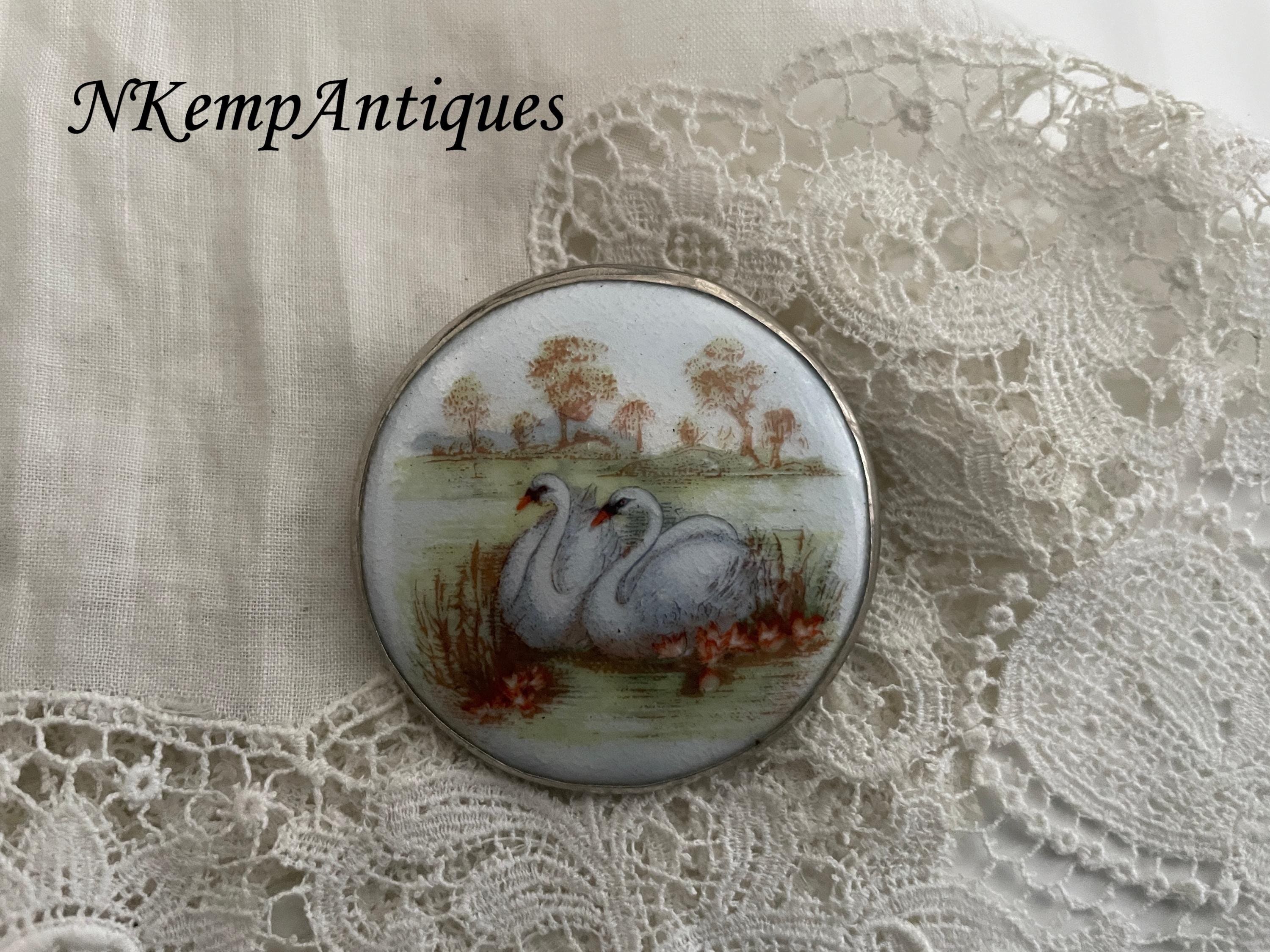 Vintage swan brooch - Etsy 日本