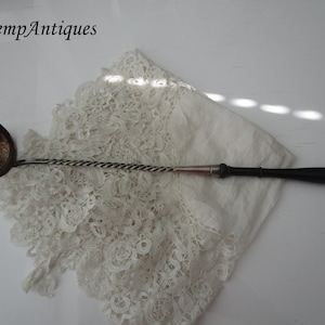 Antique punch ladle ebony handle