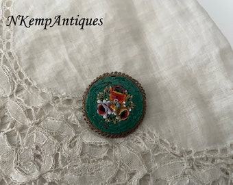 Oude mozaïek broche