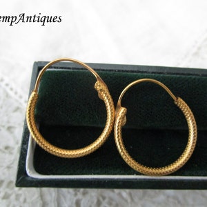 Antique hoop earrings 1910