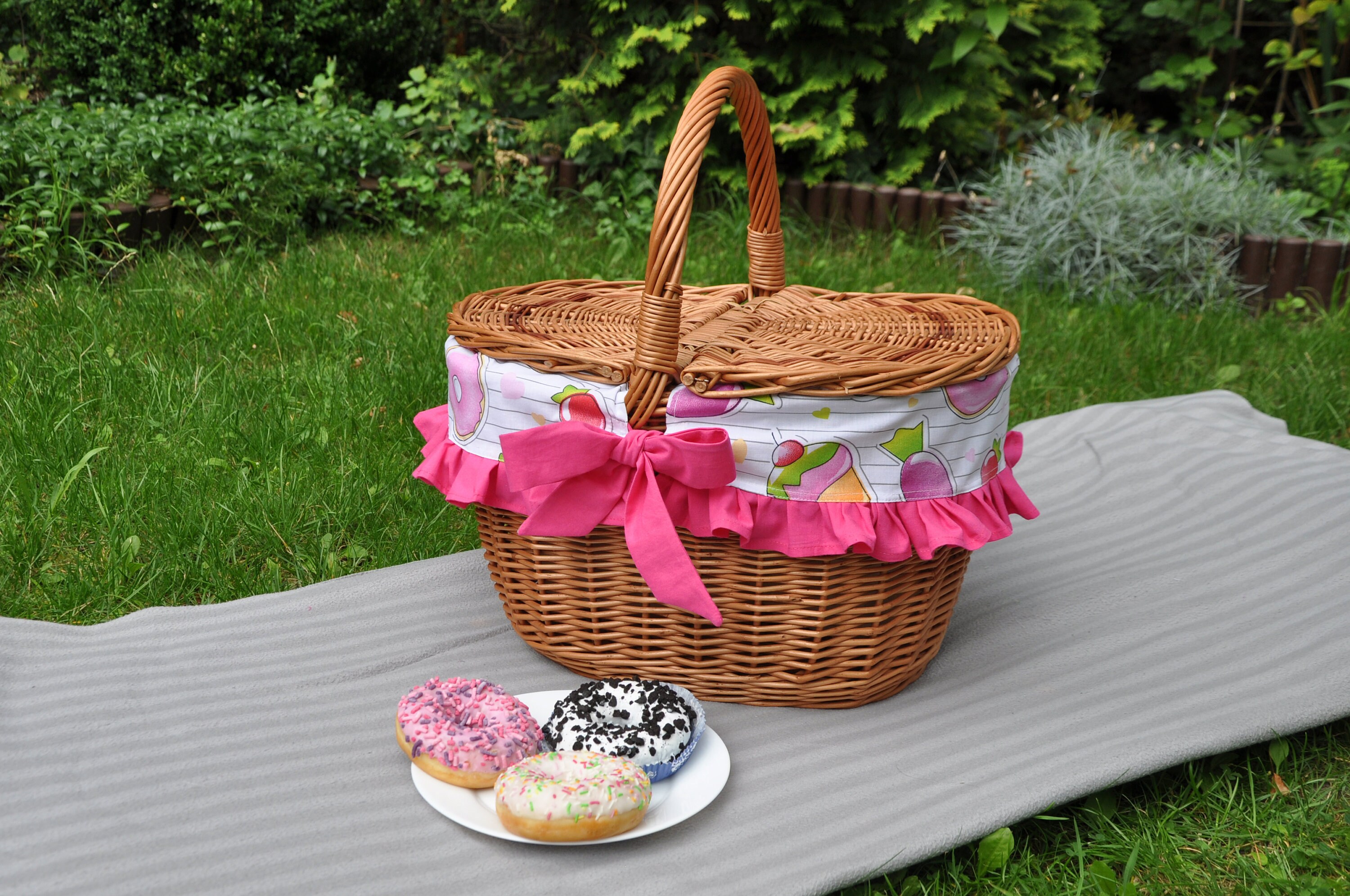 Picnic basket anniversary gift wicker picnic basket picnic Etsy