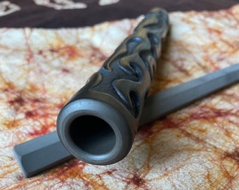 CILUM inlaid bucchero flames