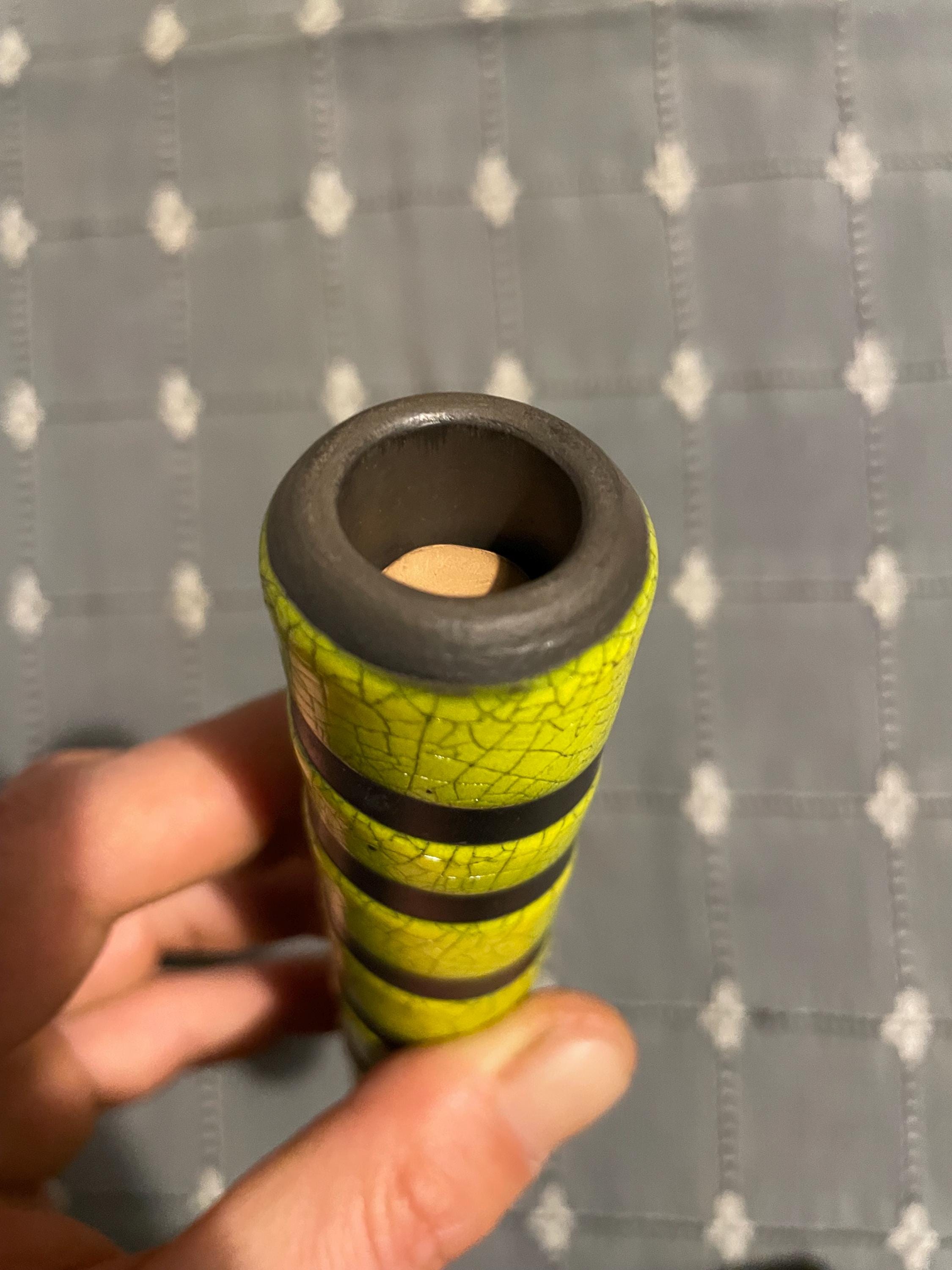 CILUM spiral yellow bucchero enamel