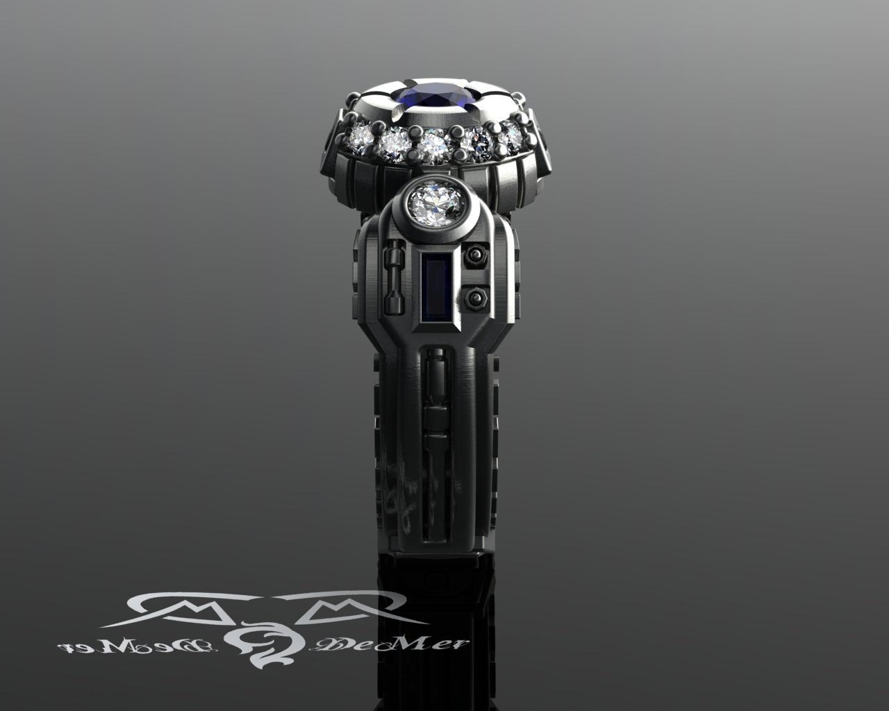 r2d2 sapphire ring