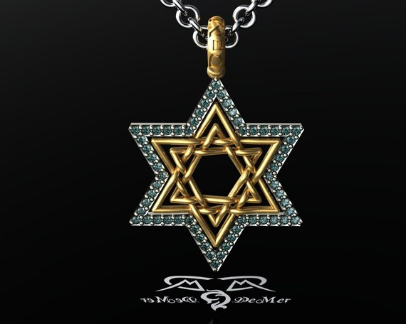Platinum star of david sale