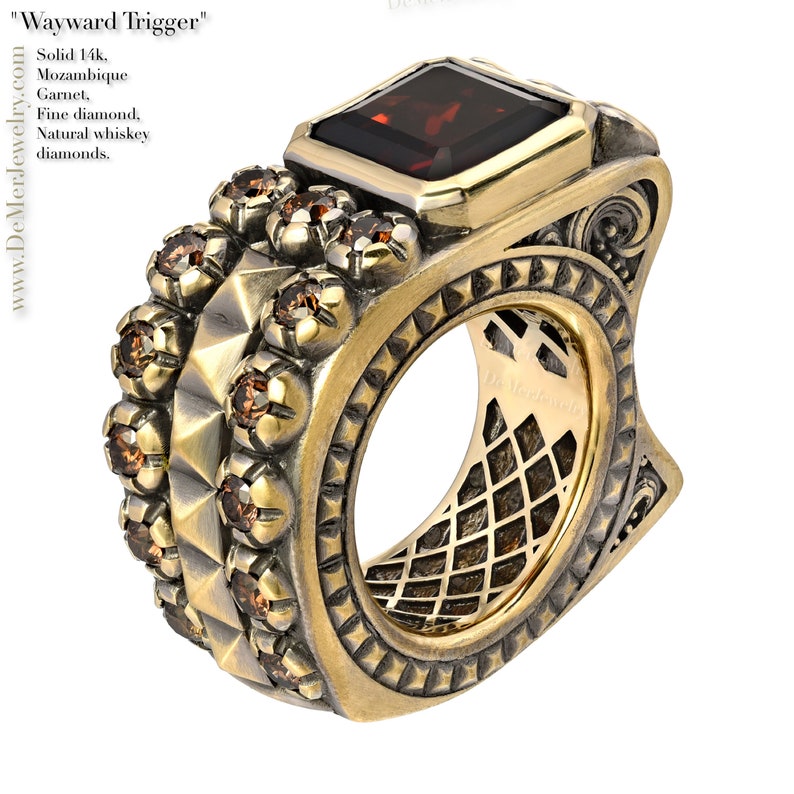 Men's pinky ring in very heavy solid gold 7ct and Etsy