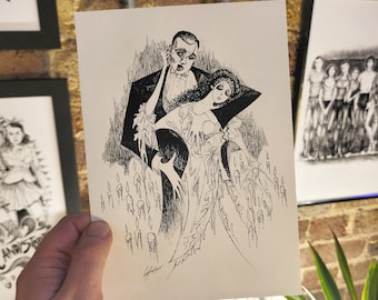 Mini Musicals - Nine Iconic Musicals - Pocket Size- Hand Drawn - Art Prints - High Quality
