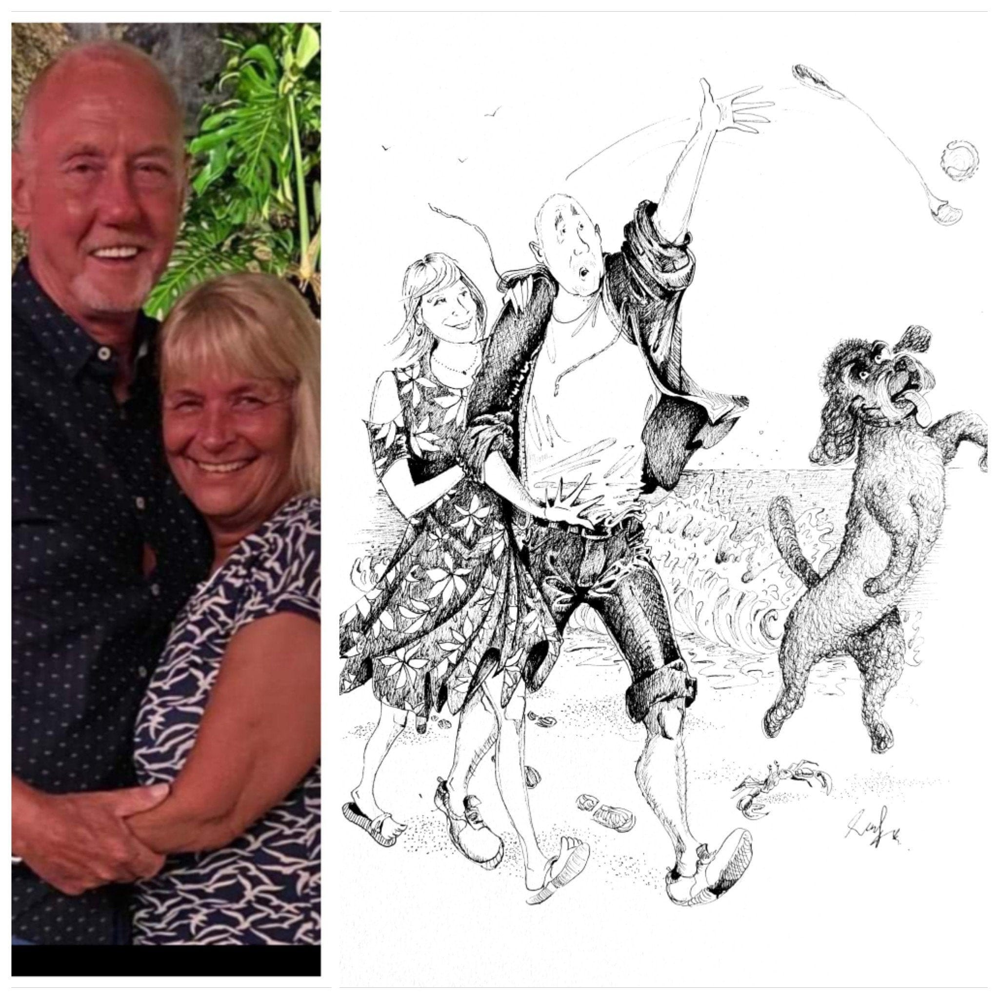 Custom Bespoke Art Hand Drawn From Photos Personalised | Etsy