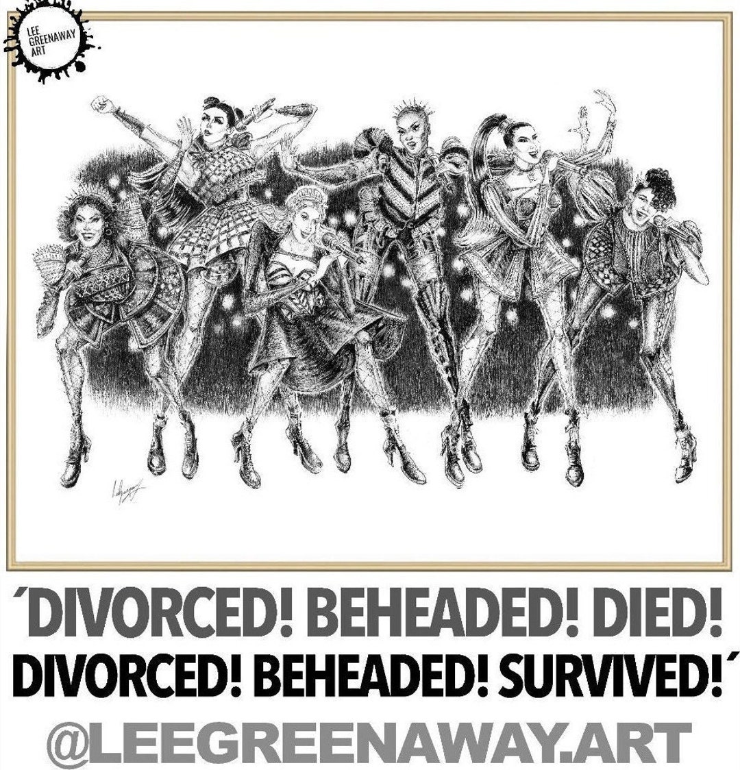 Six - the Musical - Art Print - Full Original Cast - Musical