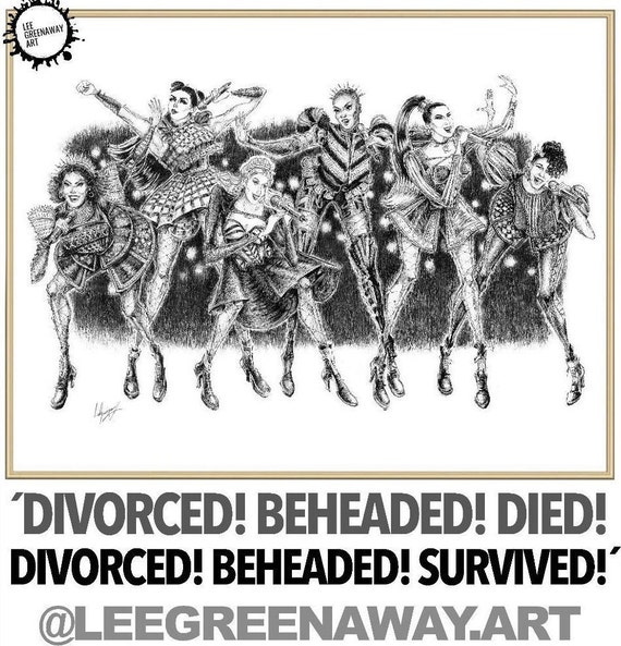 Six - the Musical - Art Print - Full Original Cast - Musical