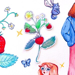 Stickers "Fraises"