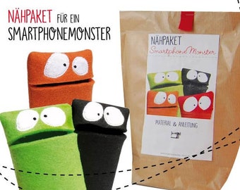 DIY-Kit - Nähpaket Handymonster, Handytasche