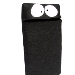 DIY-Kit Nähpaket Handymonster, Handytasche schwarz