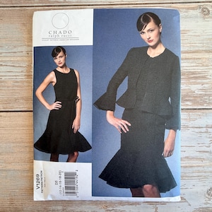 Vogue V1269 CHADO Ralph Rucci UNCUT Sewing Pattern 12-20 Jacket Dress 2011  Plus Size