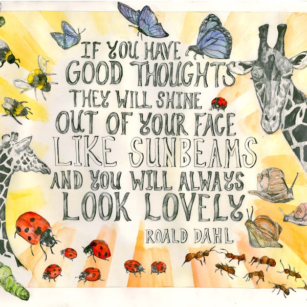 Roald Dahl Quote - Etsy