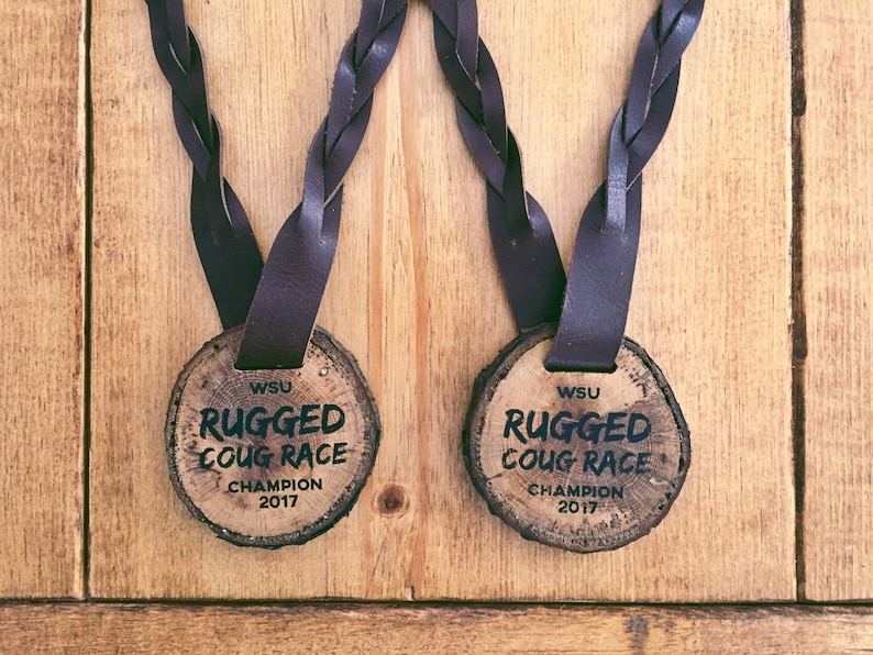 Custom designed Wooden Competition Medals