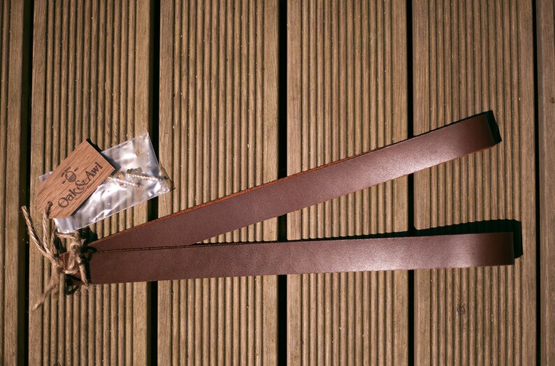 Leather Strap Hanging Wooden Shelf Etsy