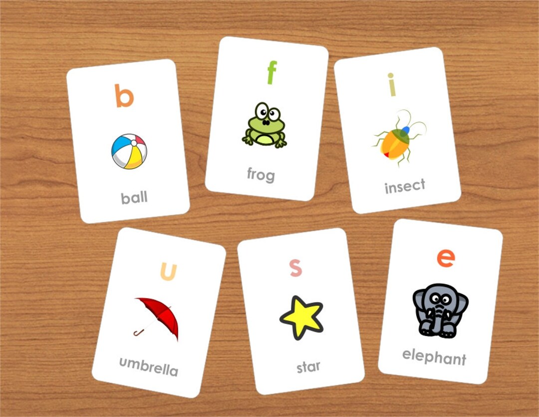 Printable Alphabet Flash Cards (PDF) - Instant Download - Etsy