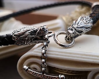 Dragon  Necklaces  Sterling Handmade Silver,Greek Jewelry