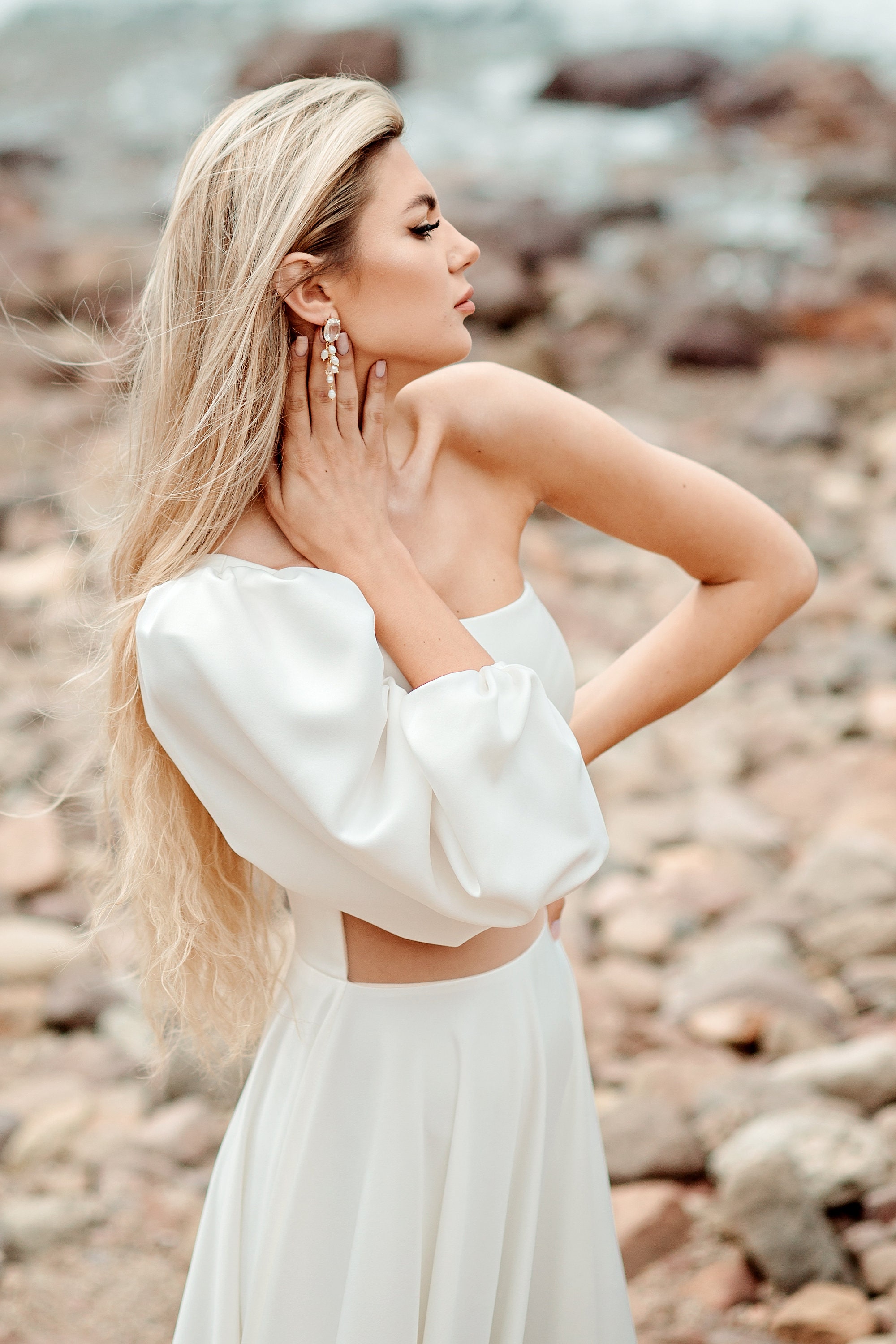 Orecchini Pendenti Con Perle Boho In Oro - Gioielli A Goccia Per Donna Sposa - W WEILIRIAN - 4