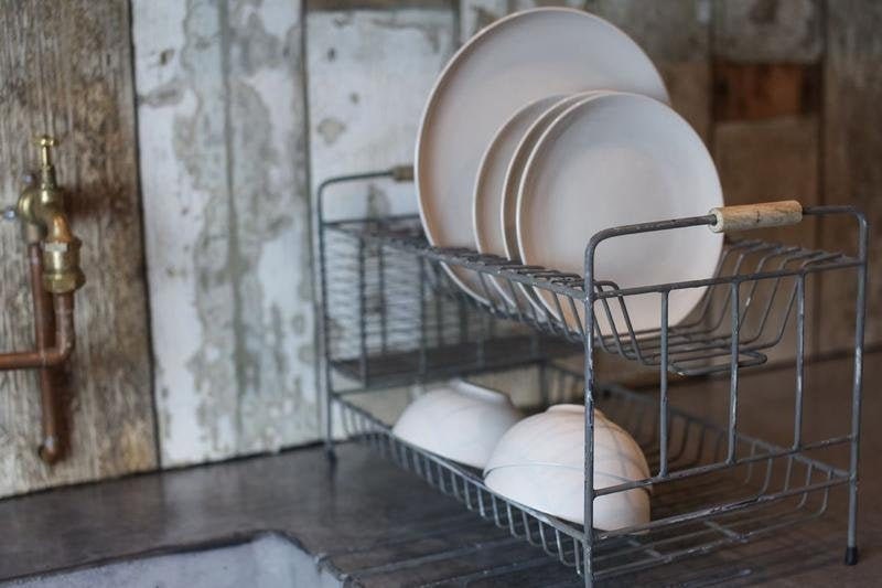 DIY Over-the-Sink Pine Shelf & Self-Draining Dish Rack 