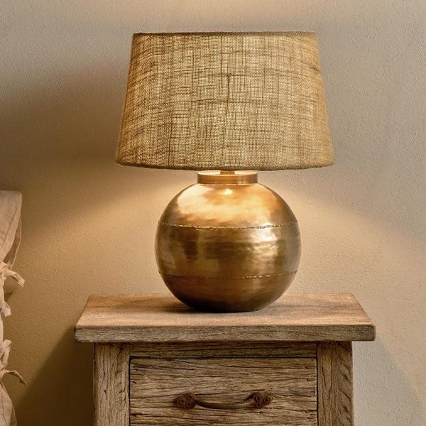 Rasan Table Lamp - Antique Brass
