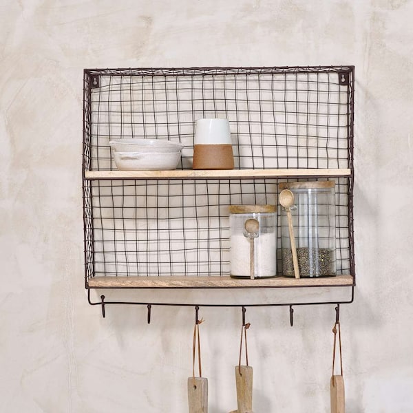 Tamba Shelf with Hooks