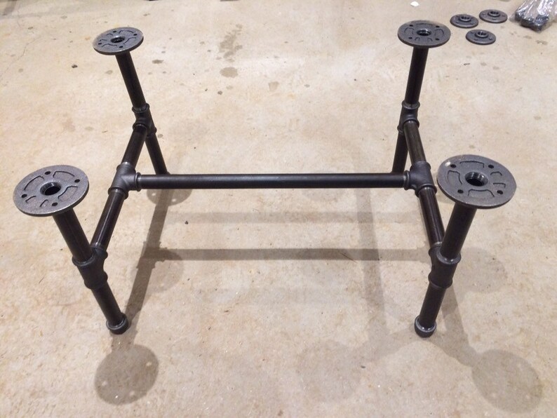 Black Steel Pipe Coffee Table Legs Etsy