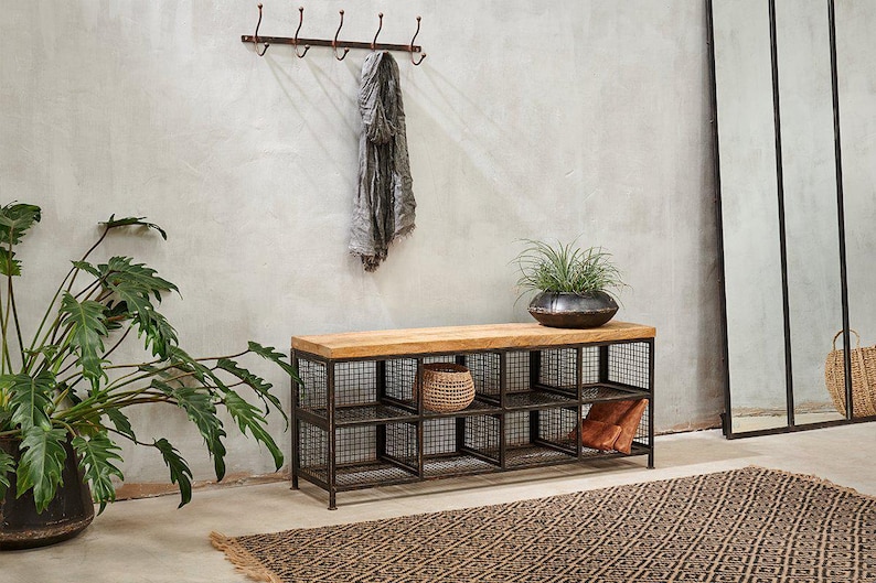 StableHomeGarden Hasa Storage Bench - Thumbnail 2
