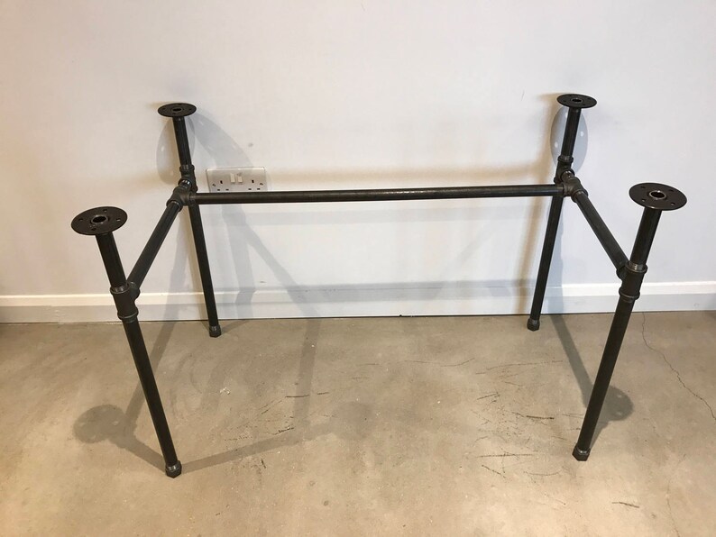 Black Steel Pipe Desk Table Legs