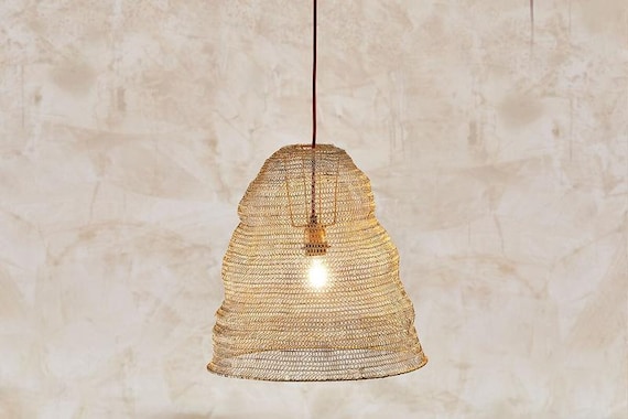 Jatani Wire Lampshades Antique Brass Etsy Australia
