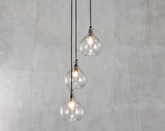 Ziva Cluster Pendant - Clear