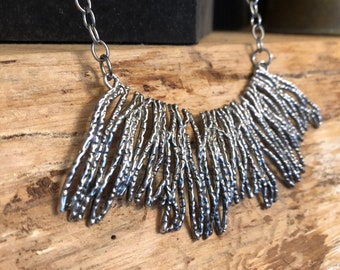 Large Engraved Metal Tribal Necklace - Stunning!!