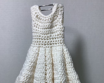 Vintage Crocheted Doll Dress for Fashion Doll