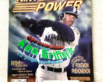 Revista Nintendo Power vintage: mayo de 1998, Ken Griffey Jr., póster de Quest 64